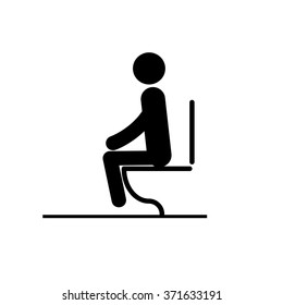 Toilet rules stickers set
