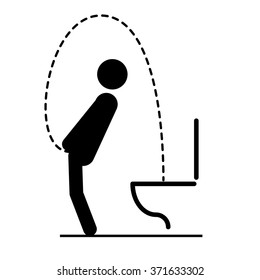 Toilet rules stickers set