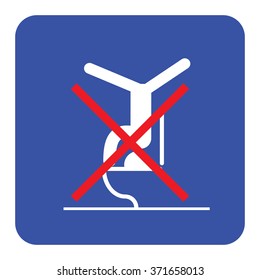 Toilet rules stickers set