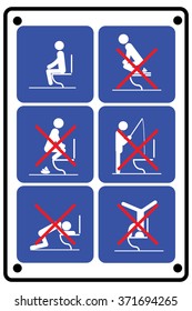 1,228 Toilet rules vector Images, Stock Photos & Vectors | Shutterstock