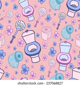 Toilet seamless pattern