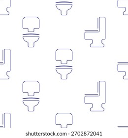toilet seamless pattern isolated on transparent background.