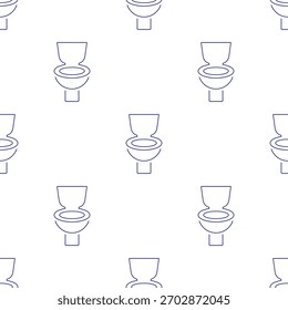 toilet seamless pattern isolated on transparent background.