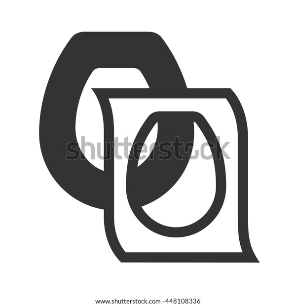 Toilet seat cover. Disposable toilet seat\
cover icon isolated on white background. Individual toilet\
protecting cover. Vector\
illustration.