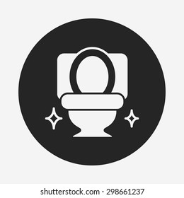 Toilet seat icon