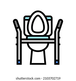 toilet seat medical color icon vector. toilet seat medical sign. isolated symbol illustration