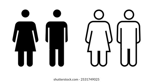 Toilet set  icon on white background