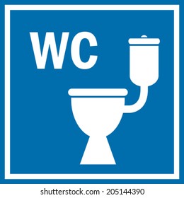 Toilet sign