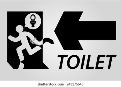 Toilet sign