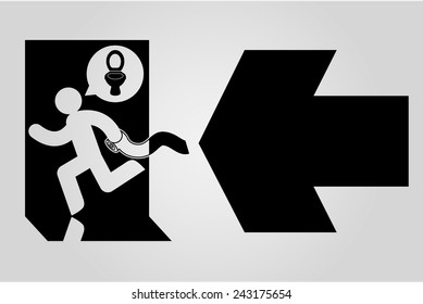 Toilet sign