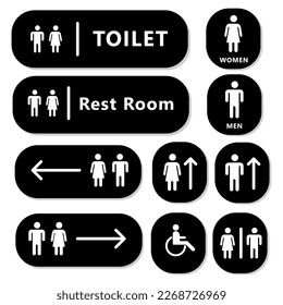 Toilet sign design. Vector Illustration.