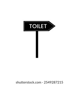 Toilet Sign direction signboard Vector.
