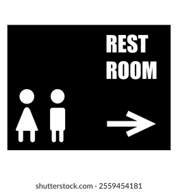 Toilet sign icon. Toilet symbol. Vector icon bathroom stock illustration