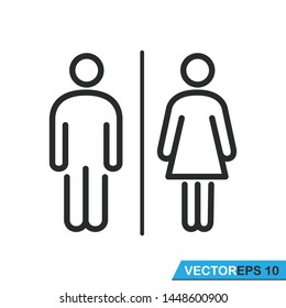 toilet  sign icon vector design illustration