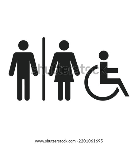 Toilet sign icon vector design illustration