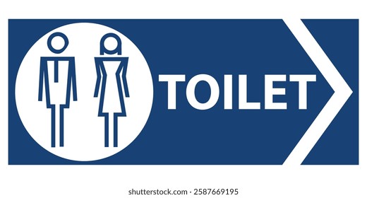 Toilet Sign with male icon, female icon , Restroom Sign. vector