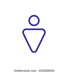 toilet sign male icon illustration isolated vector sign symbol