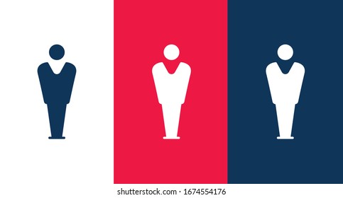 Toilet sign male icon illustration isolated vector sign symbol
