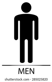   Toilet sign Man Vector