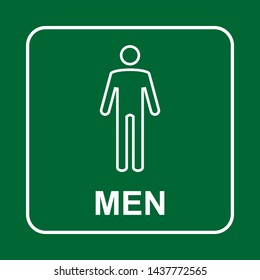 Toilet Sign Men Wc Men Stock Vector (Royalty Free) 1437772565 ...