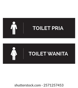 Toilet sign printable public signage symbol man woman vector