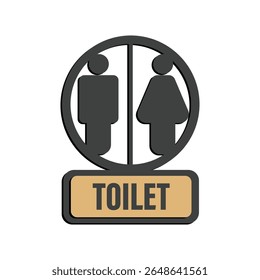 toilet sign printable public signage symbol man woman wc simple blue minimalist restroom area