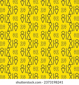 Toilet sign repeating pattern beautiful vector illustration background