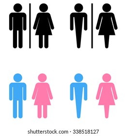 Toilet Sign Set