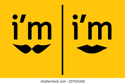 toilet sign set on yellow background vector : Business concept
