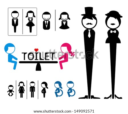 Toilet sign vector
