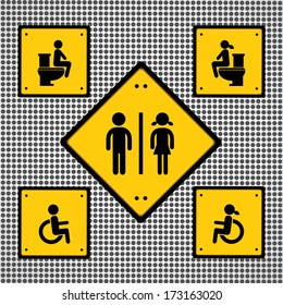toilet sign vector general needed for use 