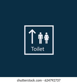 Toilet sign . Vector illustration