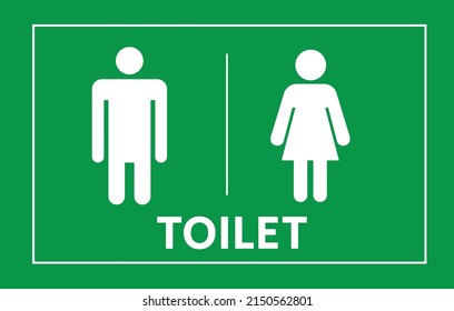 Toilet sign vector on white background