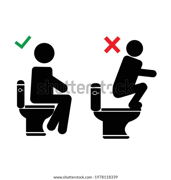 Toilet Sign Vector Set Pictogram Stock Vector (Royalty Free) 1978118339