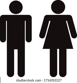 Female Toilet Sign Male Toilet Sign Stock Vector (Royalty Free ...