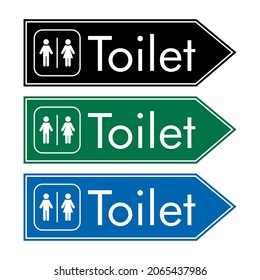 Toilet signage bundle vector graphics