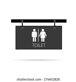 toilet signboard vector illustration