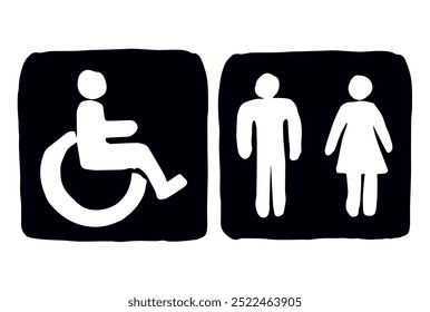 Placas de sanita. Ícone de desenho de vetor