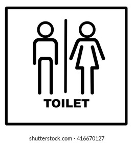Toilet sign,Vector