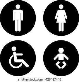 Toilet Sign.vector