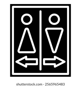 Toilet Simple Vector Icon Collection