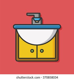 toilet Sink vector icon