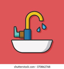 toilet Sink vector icon