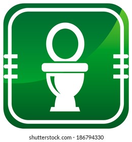 Toilet symbol, vector icon