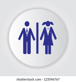 Toilet symbol,Vector