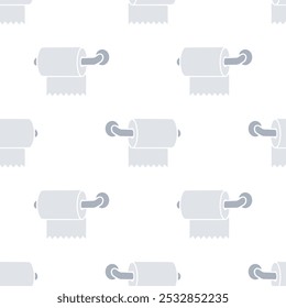 Toilettenpapier Cartoon nahtloses Muster, Vector.