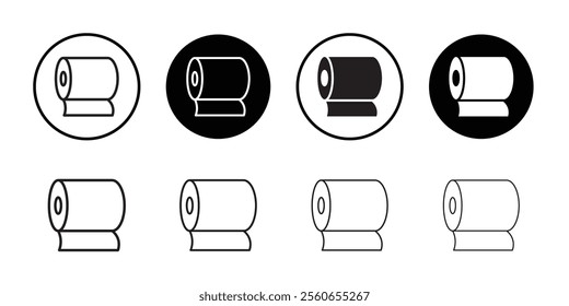 toilet tissue paper roll icon Outline vector for web ui