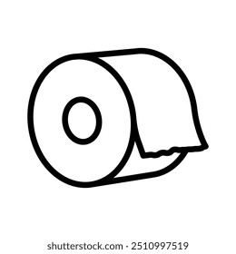 Toilet tissue roll paper icon