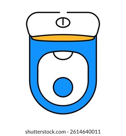 toilet top view line icon vector. toilet top view sign. isolated symbol illustration
