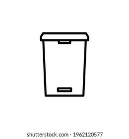 Toilet trash bin icon, eps 10